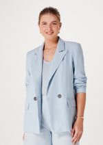 Blazer Feminino Alongado Em Alfaiataria