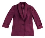 Blazer Feminino Jacquard E Mangas 7/8  Bordô P
