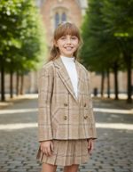 Blazer Infantil Menina Em Xadrez