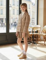 Blazer Infantil Menina Em Xadrez