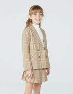 Blazer Infantil Menina Em Xadrez