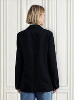 Blazer Feminino Alongado Em Crepe