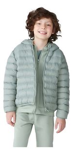 Jaqueta Puffer Infantil Unissex Com Capuz