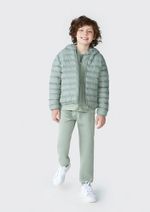 Jaqueta Puffer Infantil Unissex Com Capuz