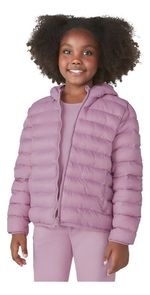 Jaqueta Puffer Infantil Unissex Com Capuz