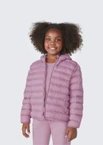 Jaqueta Puffer Infantil Unissex Com Capuz