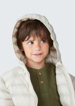 Jaqueta Puffer Infantil Unissex Com Capuz