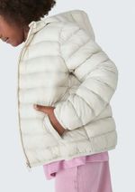Jaqueta Puffer Infantil Unissex Com Capuz