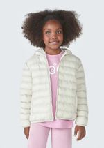 Jaqueta Puffer Infantil Unissex Com Capuz