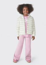 Jaqueta Puffer Infantil Unissex Com Capuz