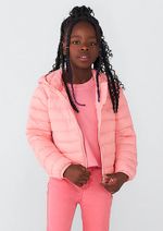 Jaqueta Puffer Infantil Unissex Com Capuz