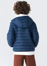 Jaqueta Puffer Infantil Unissex Com Capuz