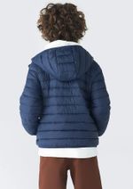 Jaqueta Puffer Infantil Unissex Com Capuz