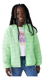 Jaqueta Puffer Infantil Unissex Com Capuz