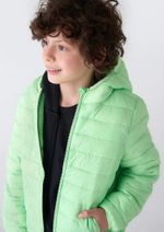Jaqueta Puffer Infantil Unissex Com Capuz