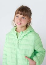Jaqueta Puffer Infantil Unissex Com Capuz