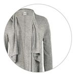 Casaco Feminino Básico Com Detalhe De Pontas