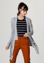 Casaco Feminino Básico Com Detalhe De Pontas