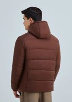 Jaqueta Básica Masculina Puffer Com Capuz