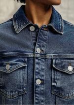 Jaqueta Jeans Masculina Trucker Com Elastano