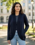 Casaco Feminino Em Moletom Flanelado