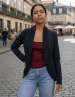 Casaco Feminino Em Moletom Flanelado