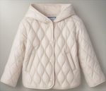 Jaqueta Puffer Infantil Menina Toddler Com Capuz