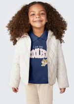 Jaqueta Puffer Infantil Menina Toddler Com Capuz