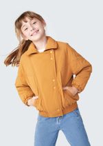 Jaqueta Puffer Infantil Menina Gola Alta