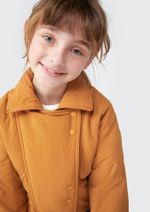 Jaqueta Puffer Infantil Menina Gola Alta