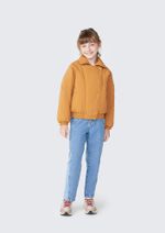 Jaqueta Puffer Infantil Menina Gola Alta