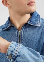 Jaqueta Jeans Masculina Marmorizada