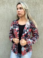 Casaco Feminino Azul Céu-terracota G