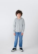Jaqueta Básica Infantil Menino De Moletom Com Capuz