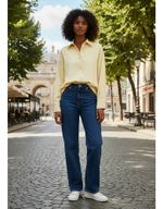 Camisa Feminina Manga Longa Em Crepe