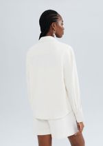 Camisa Feminina Manga Longa Em Crepe