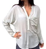 Camisa Em Viscose - A Cor É Verde Claro Com Bolinhas