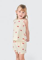 Conjunto Menina Toddler Com Estampa Rotativa