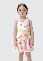 Conjunto Menina Toddler Com Estampa Rotativa