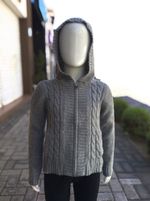Jaqueta Infantil Masculina Tricô Puc - Cód. 6036 Cinza Claro 6 Anos