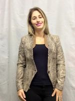 Jaqueta Feminina Estampada -  Animal Print - P