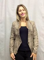 Jaqueta Feminina Estampada -  Animal Print - P