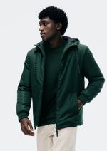 Jaqueta Masculina Corta Vento Com Capuz E Bolso