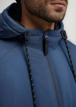 Jaqueta Masculina Corta Vento Com Capuz E Bolso