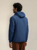 Jaqueta Masculina Corta Vento Com Capuz E Bolso