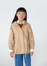 Jaqueta Parka Infantil Menina Bomber Com Capuz
