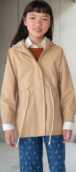 Jaqueta Parka Infantil Menina Bomber Com Capuz
