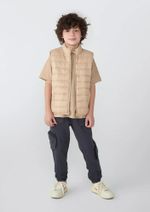 Colete Puffer Infantil Unissex Com Bolsos