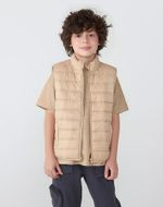 Colete Puffer Infantil Unissex Com Bolsos