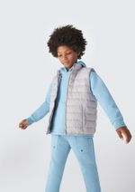 Colete Puffer Infantil Unissex Com Bolsos